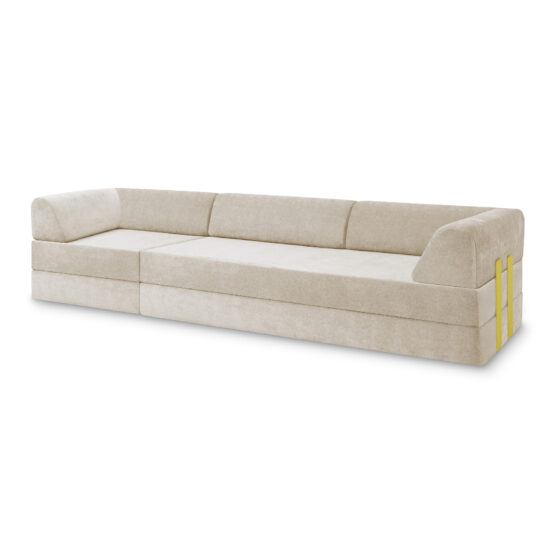 Levi Modulares 3-Sitzer Sofa mit Schlaffunktion 04